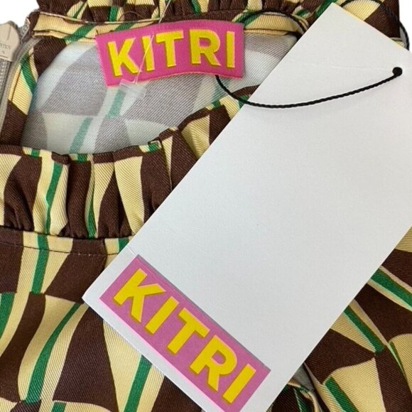 Kitri Savannah Chocolate Tile Midi dress - Picture 7 of 12